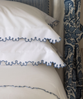Thea Scalloped Bed Linen, Denim Blue