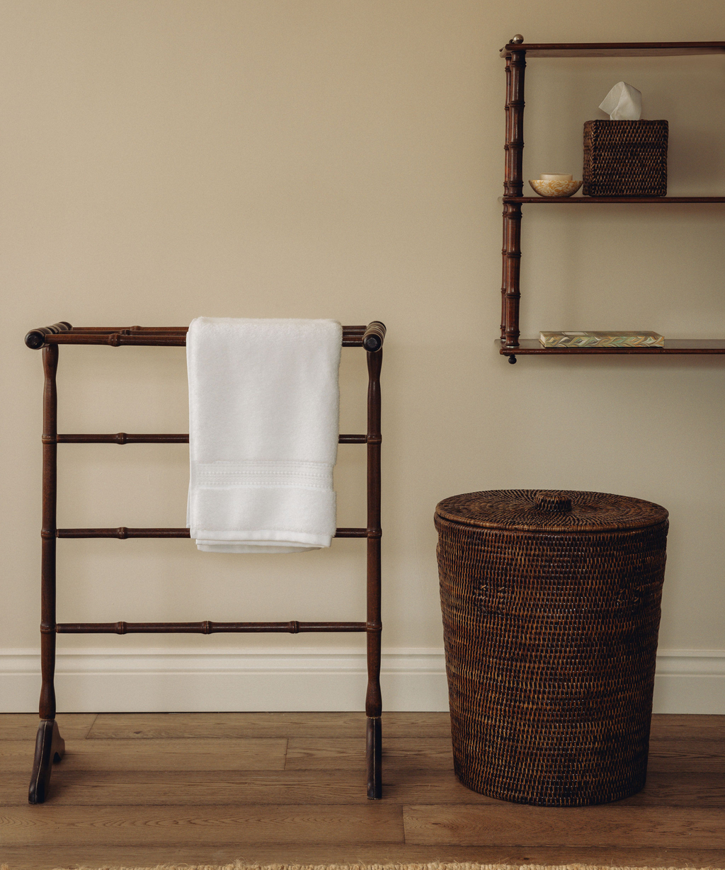 Maria Organic Bath Towel Collection, White