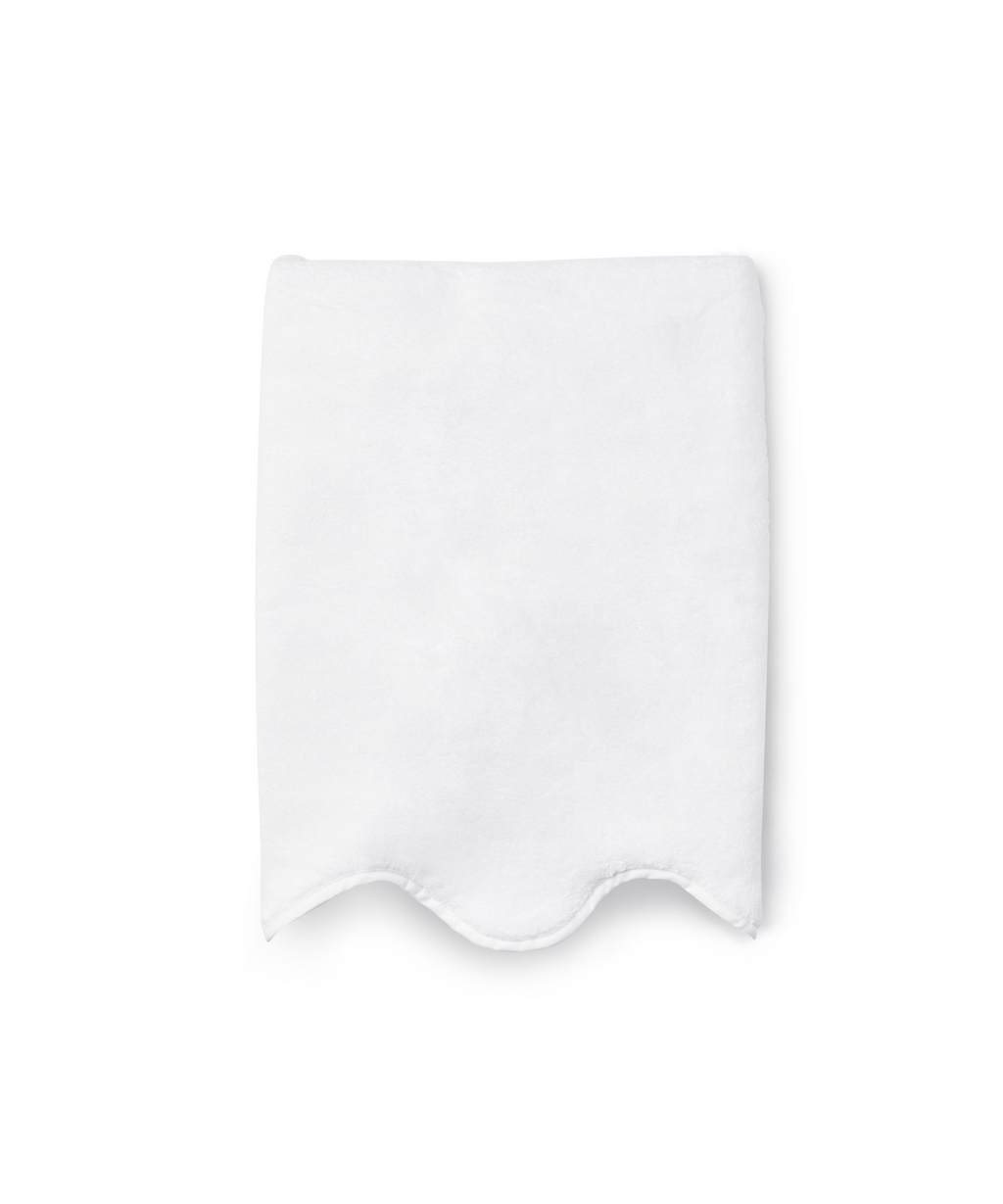 Amelia Scalloped Bath Towel Collection, White
