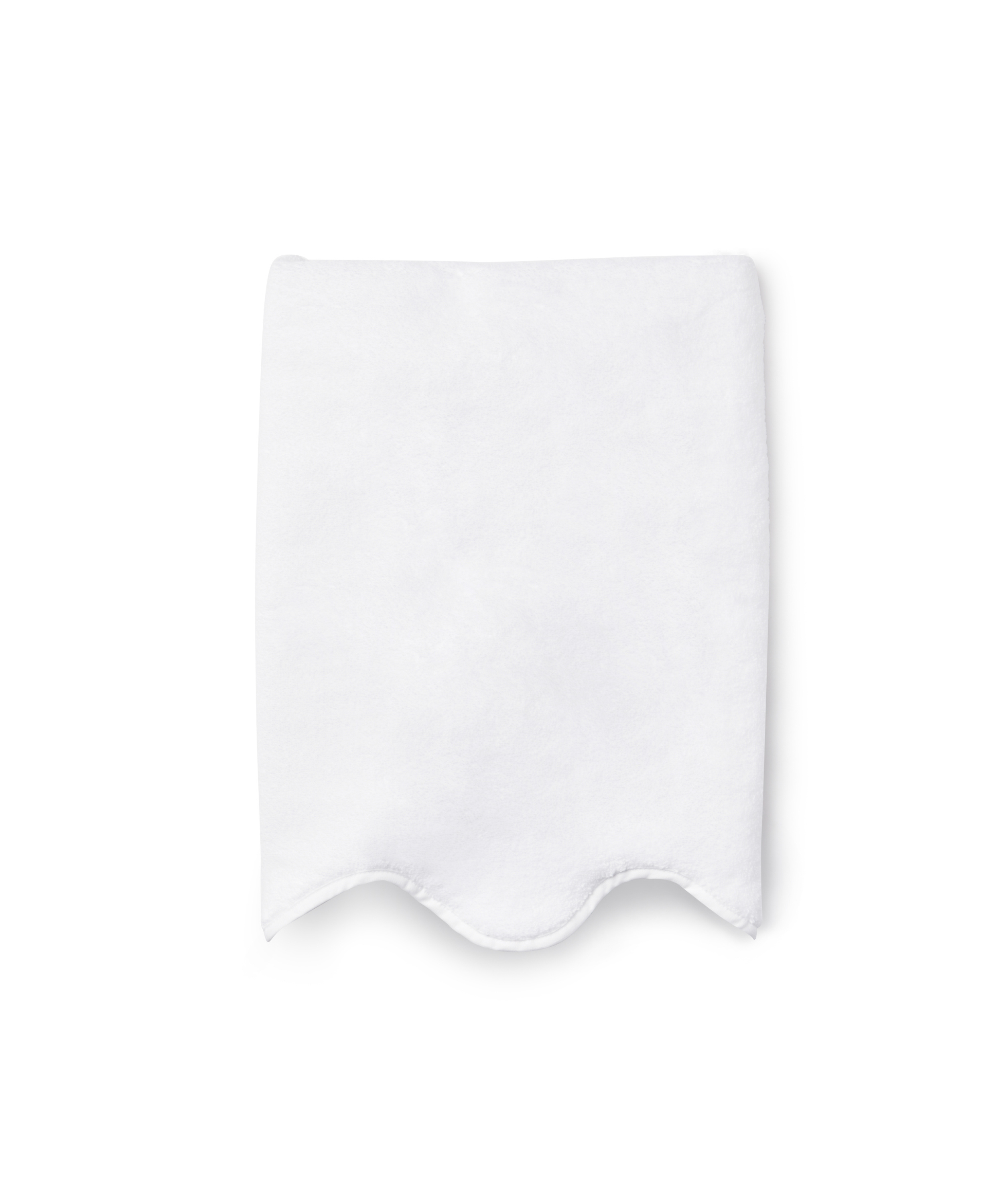 Amelia Scalloped Bath Towel Collection, White
