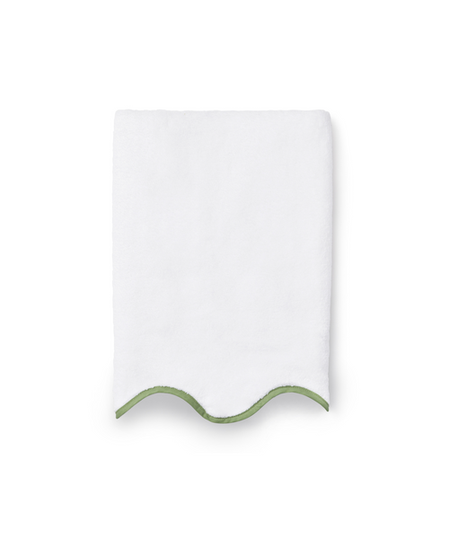 Amelia Scalloped Bath Towel Collection, Asparagus