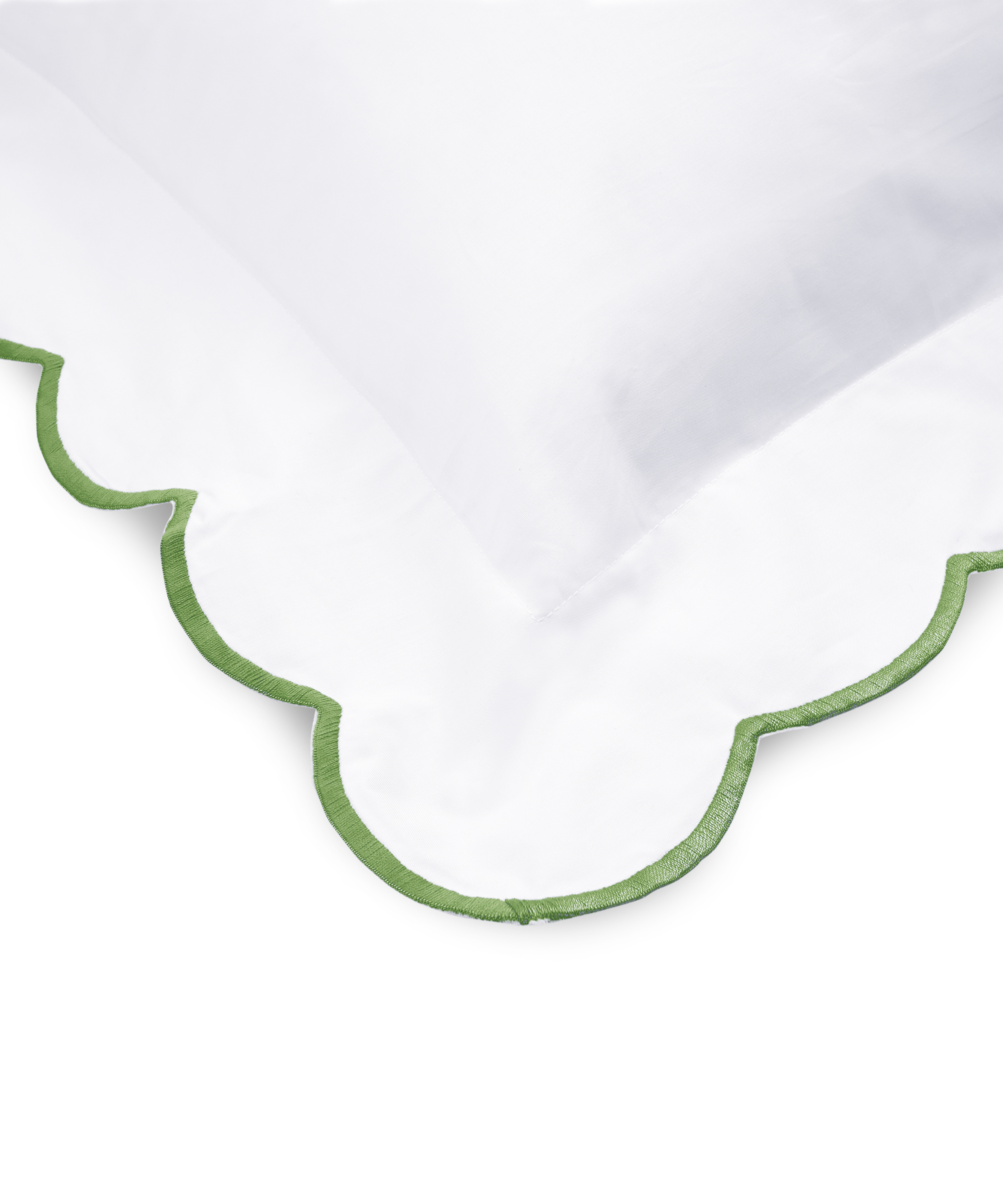 Annabelle Scalloped Bed Linen, Asparagus