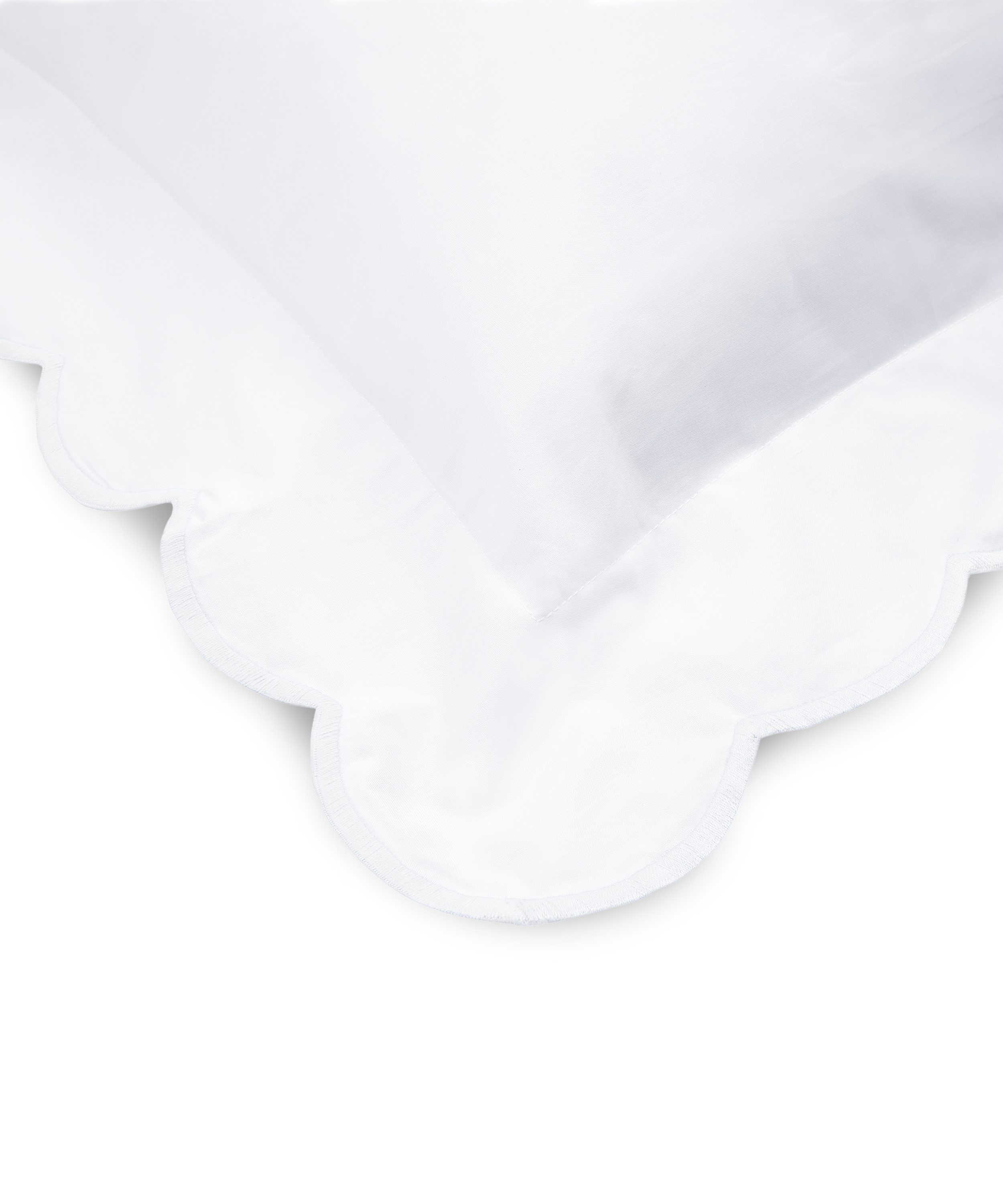 Annabelle Scalloped Bed Linen, White