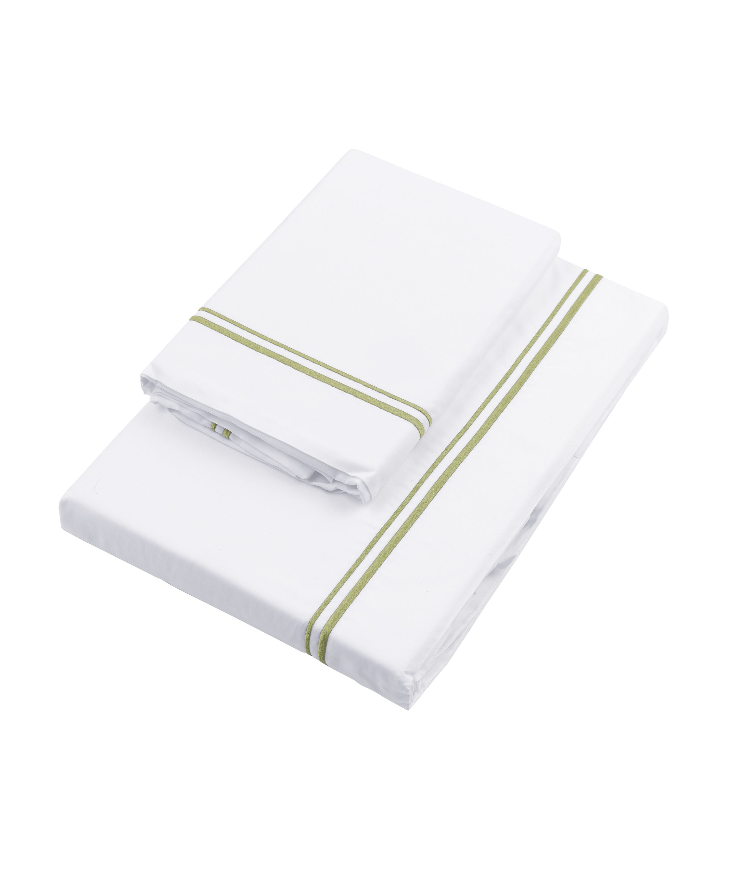 Evora Double Row Corded Bed Linen, Sage