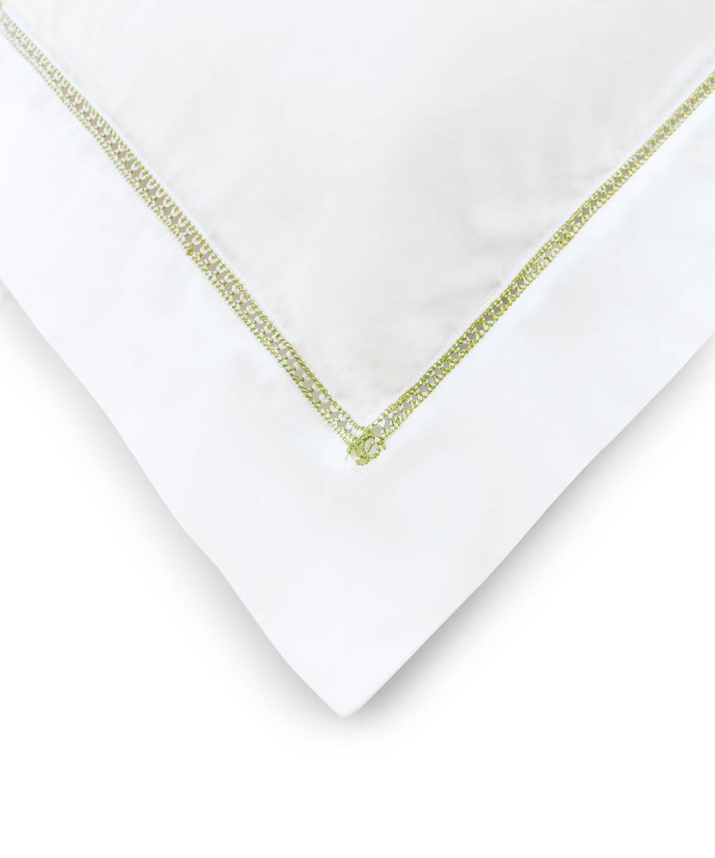 Georgiana Ladderstitch Bed Linen, Sage