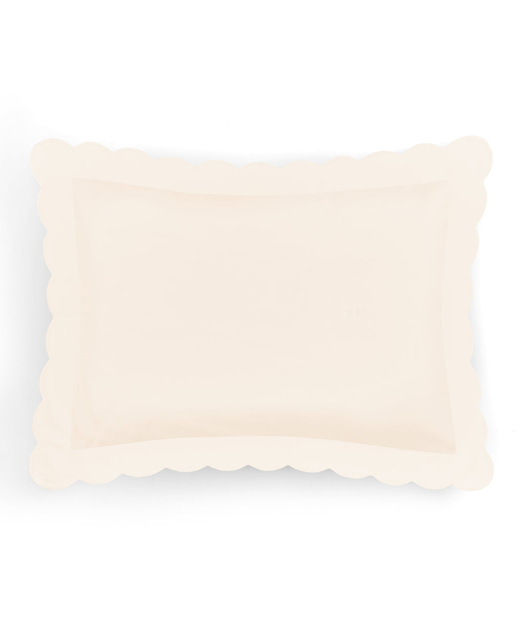 Annabelle Scalloped Bed Linen, Ivory