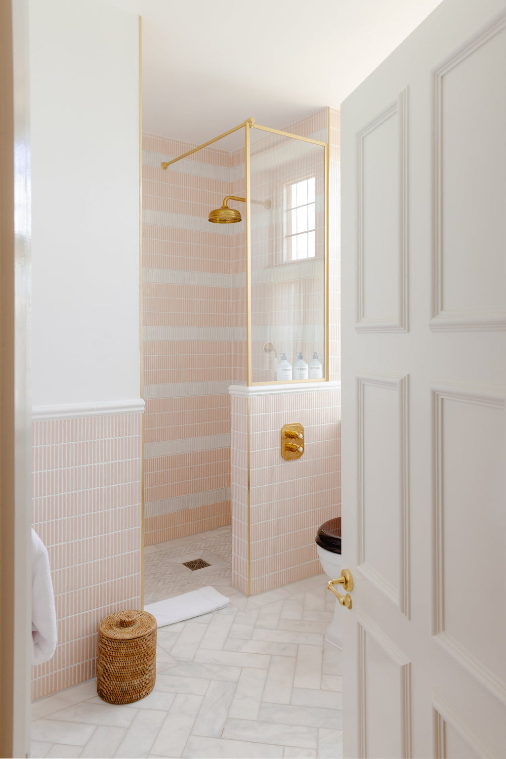 Rattan Bathroom Bins, Natural