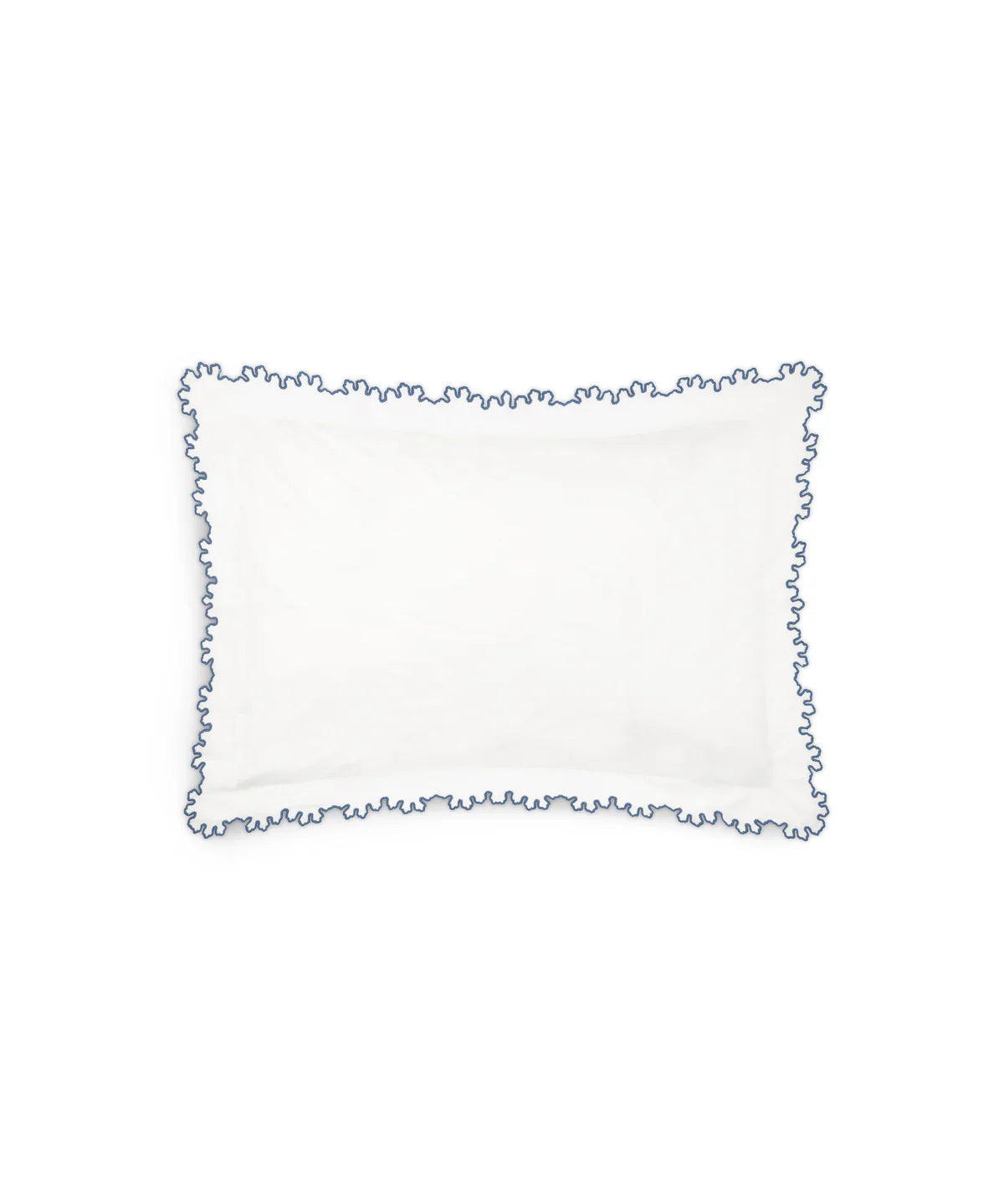 Thea Scalloped Bed Linen, Denim Blue