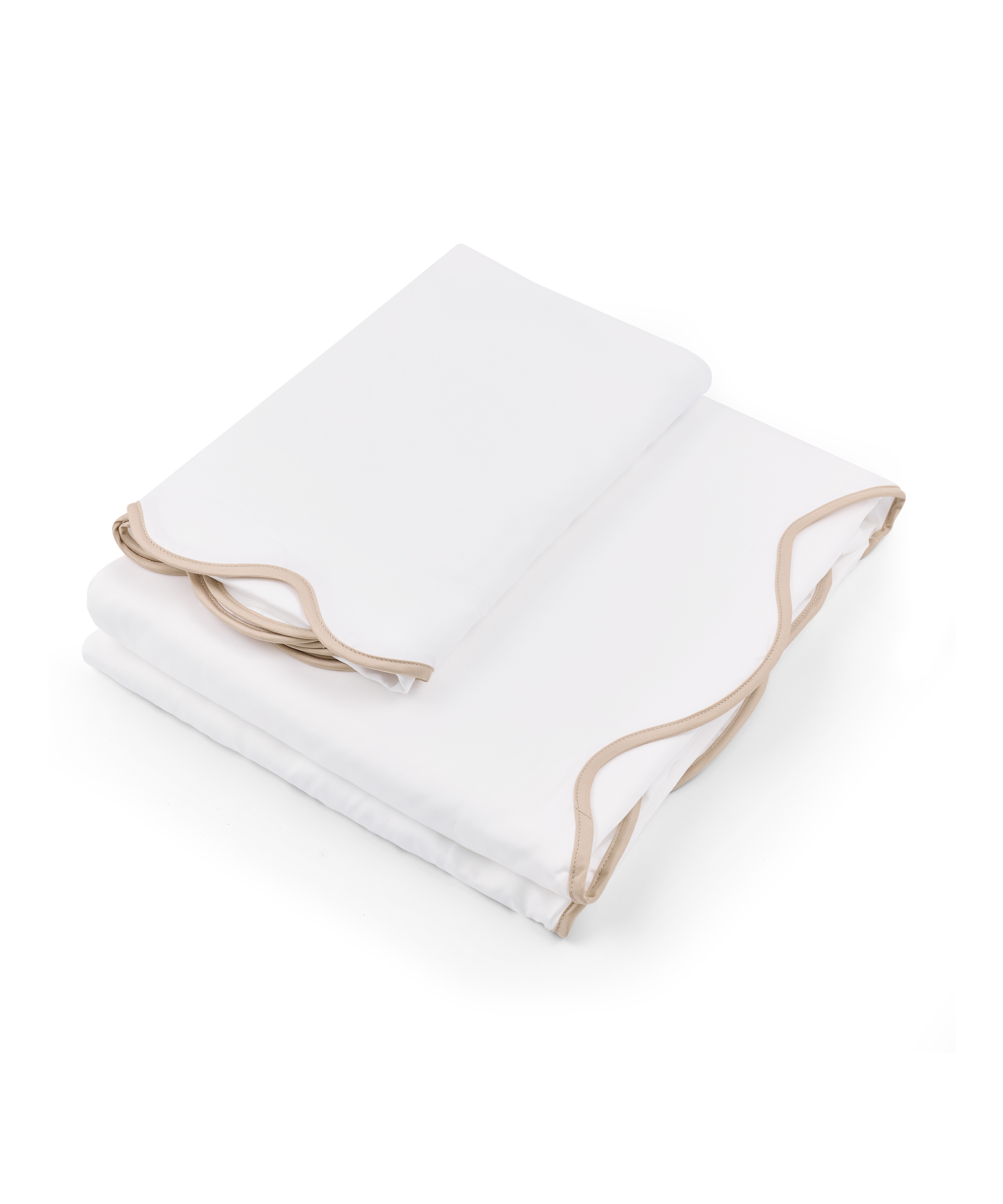 Alexandra Wavy Scalloped Bed Linen, Plaster Pink