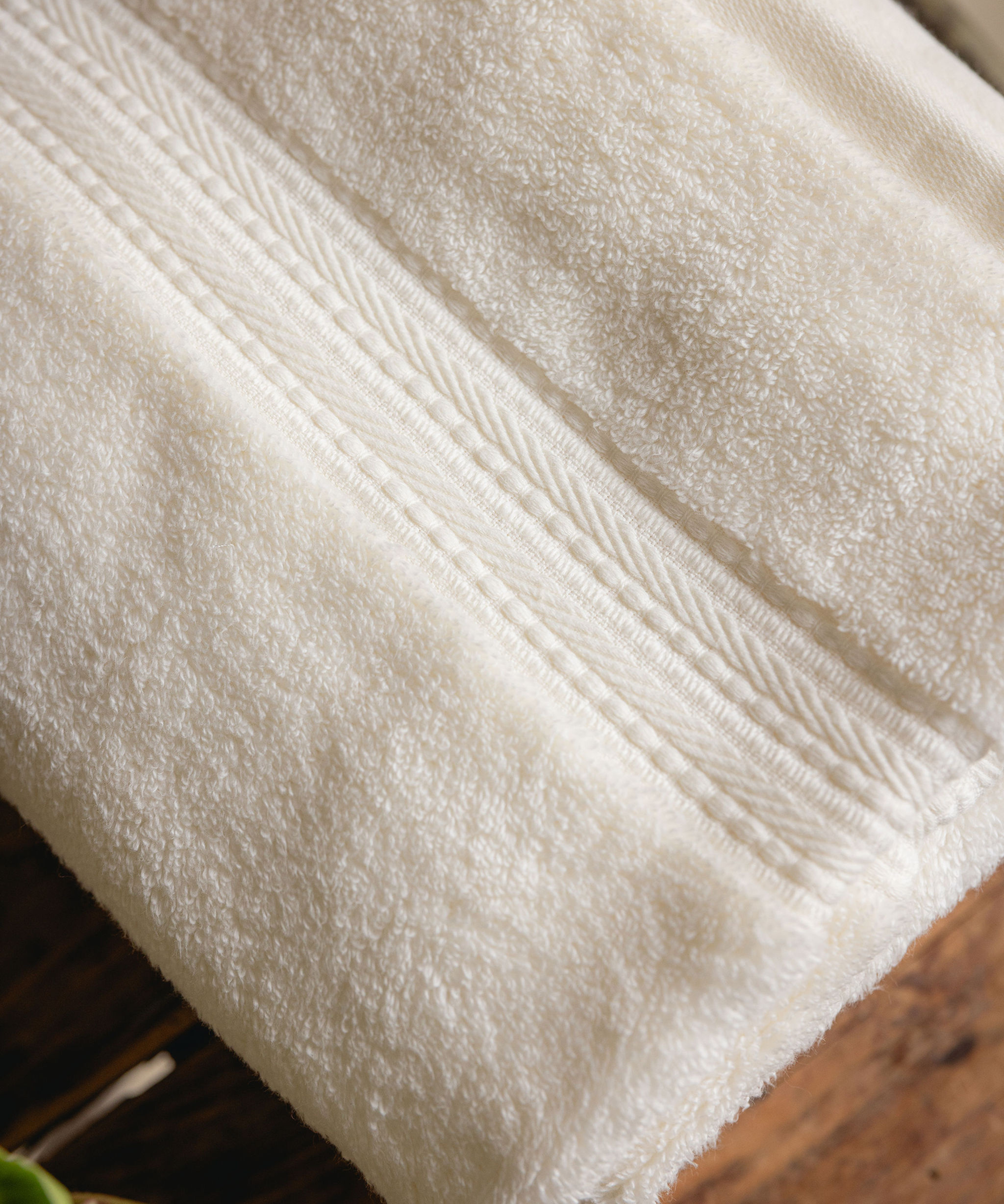 Maria Organic Bath Towel Collection, Ivory