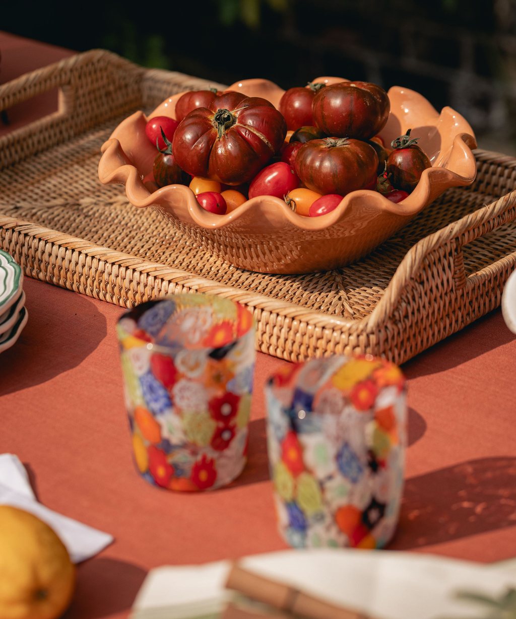 Rattan Serving Trays, Natural