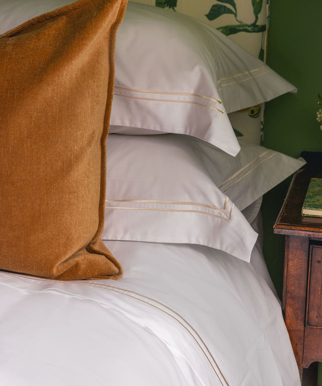 Evora Double Row Corded Bed Linen, Buttermilk