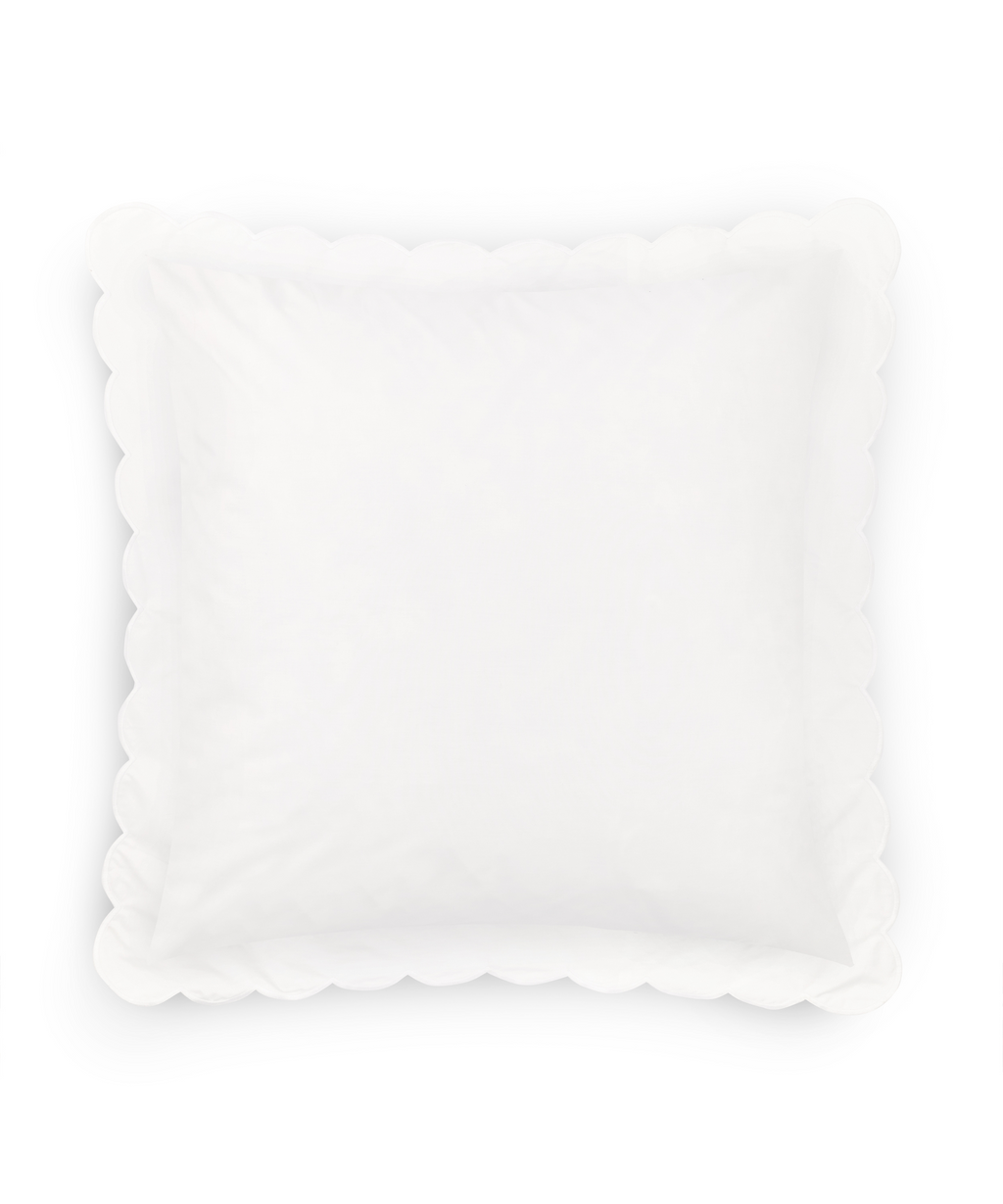 Annabelle Scalloped Bed Linen, White