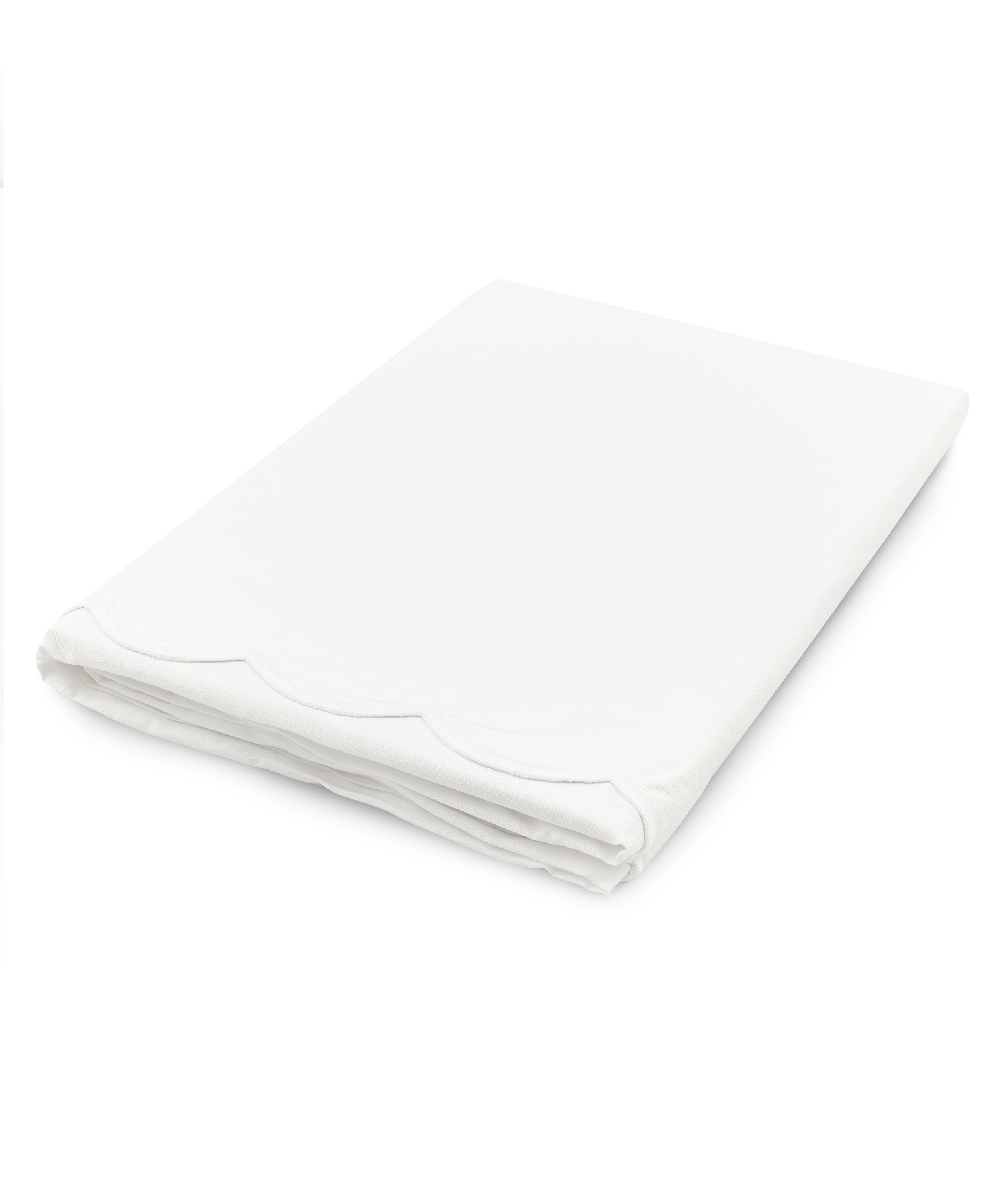 Annabelle Scalloped Bed Linen, White